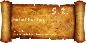 Smied Kozima névjegykártya